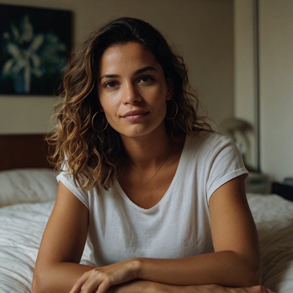 foto de mulher sorrindo